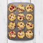 Mobile Preview: Birkmann Muffinform Easy Baking mit 12 Mulden gefüllt
