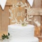 Preview: Ginger Ray Wooden Cake Topper Love Rustic Country