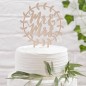 Preview: Ginger Ray Wooden Cake Topper Mr Mrs Beautiful Botanics