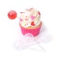 Mobile Preview: 10 Cupcake Pipetten von House of Marie zum Dekorieren von Cupcakes mit leckeren Likören oder Sirup. Rund.