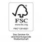 Preview: FSC zertifiziertes Akazienholz.