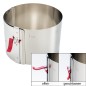 Preview: Lares Tortenring mit Klemmhebel und Skalierung - Nahaufnahme Funktion offen geschlossen - verstellbar Mini Höhe 10 cm