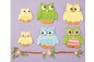 Mobile Preview: Patchwork Cutters Owl Set Eulen Ausstecher