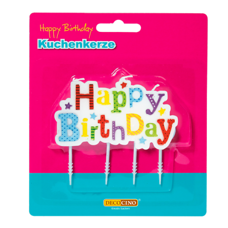 Kuchenkerze Happy Birthday