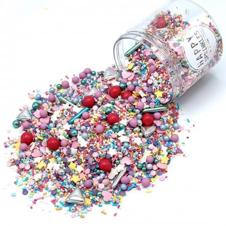 Colour Up Streuselmix von Happy Sprinkles aus der Dose 90g seitlich