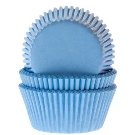 Muffinförmchen - Mini - Hell Blau - 60 Stück
