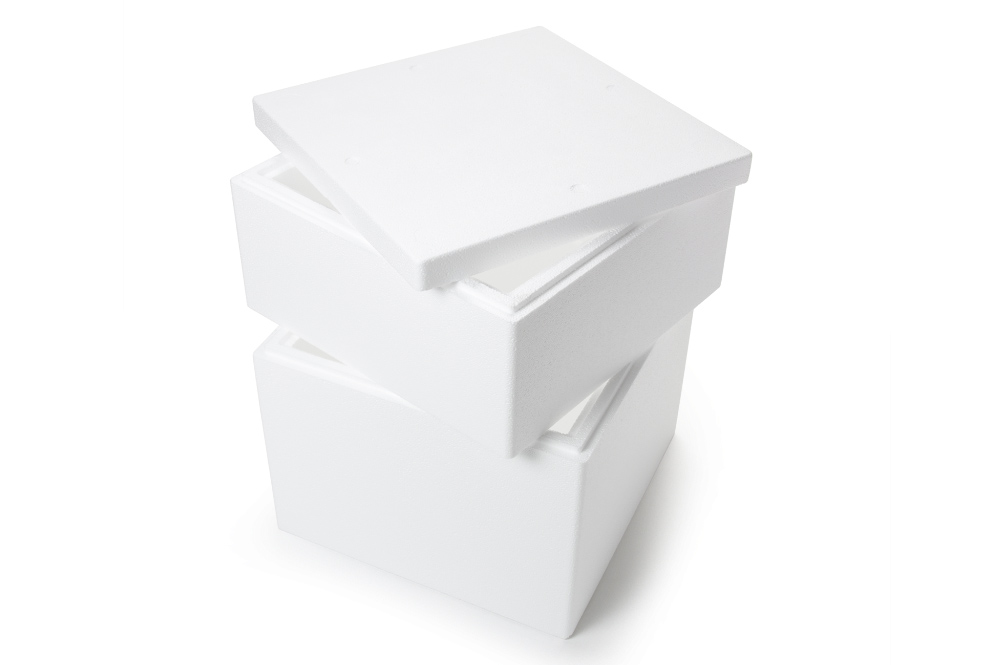 Creme Styroporbox für Torten 290mm und Sahnetorten für Eistorten 