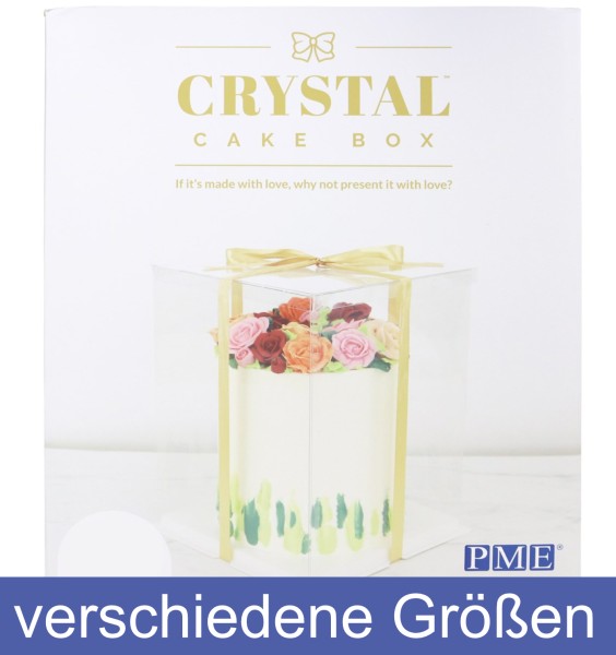 PME Crystal Cake Box. Eine durchsichtige Tortenbox lässt deine Torte strahlen.